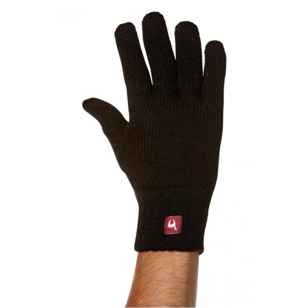 Fingerhandschuhe uni gefüttert schwarz L