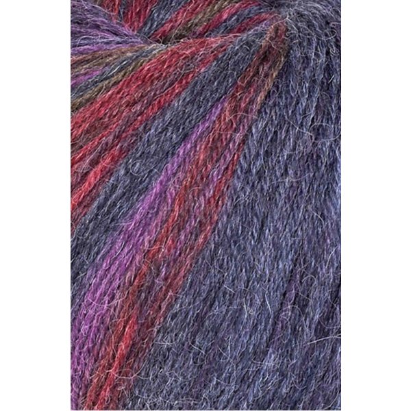 Alpaka Sockengarn Harmony multicolor pflaume-blau