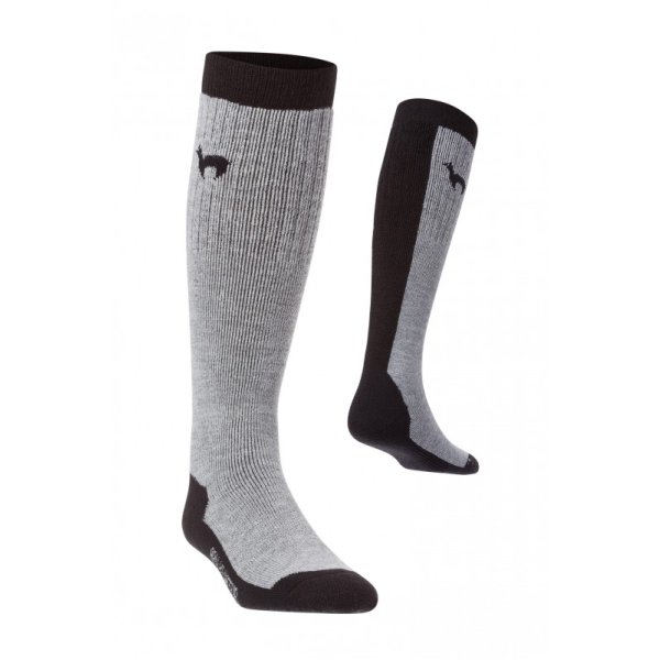 Ski Socken schwarz grau 36-38